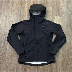 Black Patagonia hooded jacket